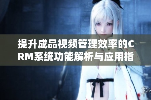 提升成品視頻管理效率的CRM系統(tǒng)功能解析與應用指南
