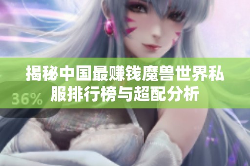 揭秘中國最賺錢魔獸世界私服排行榜與超配分析