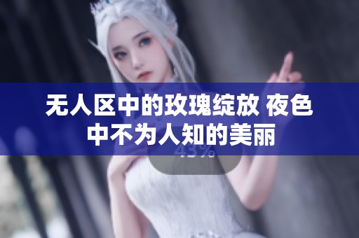 無人區(qū)中的玫瑰綻放 夜色中不為人知的美麗
