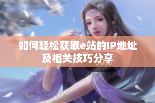 如何輕松獲取e站的IP地址及相關(guān)技巧分享
