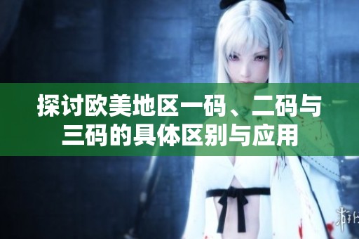 探討歐美地區(qū)一碼、二碼與三碼的具體區(qū)別與應(yīng)用