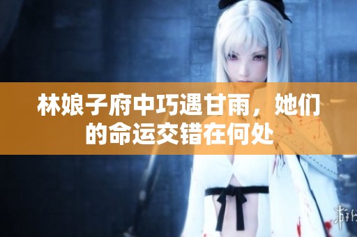 林娘子府中巧遇甘雨，她們的命運(yùn)交錯(cuò)在何處