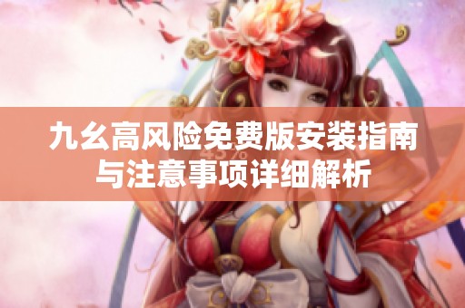 九幺高風險免費版安裝指南與注意事項詳細解析