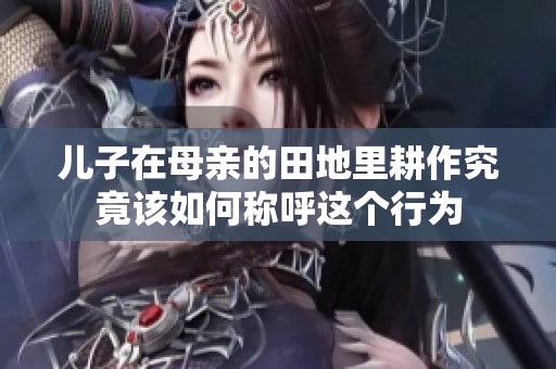 兒子在母親的田地里耕作究竟該如何稱呼這個行為