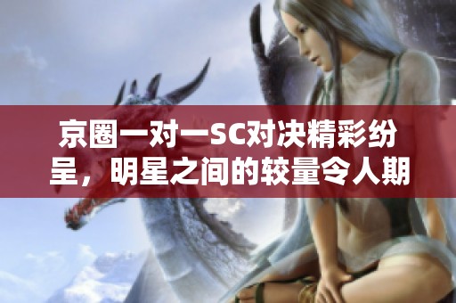 京圈一對(duì)一SC對(duì)決精彩紛呈，明星之間的較量令人期待