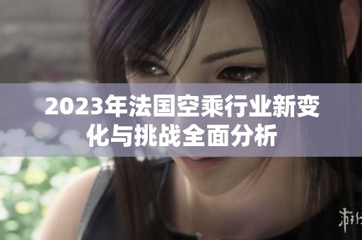 2023年法國空乘行業(yè)新變化與挑戰(zhàn)全面分析
