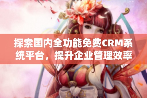 探索國內(nèi)全功能免費(fèi)CRM系統(tǒng)平臺(tái)，提升企業(yè)管理效率