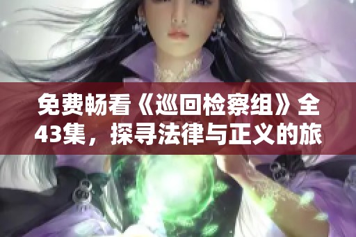 免費(fèi)暢看《巡回檢察組》全43集，探尋法律與正義的旅程